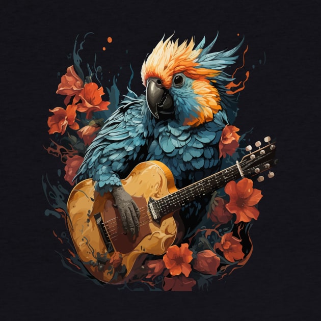 Cockatoo Playing Guitar by JH Mart